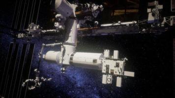 Internationale Raumstation im Weltraum foto