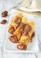 Crêpes mit Schokoladencreme foto