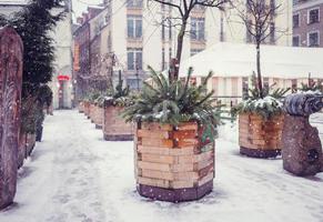 Weihnachtsdekoration der Stadt foto