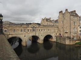 Pulteney-Brücke im Bad foto