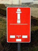 Hydrantenschild foto