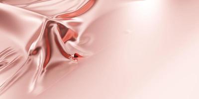 glänzendes Blatt glänzende Textur hellrosa luxuriöser Hintergrund 3D-Darstellung foto