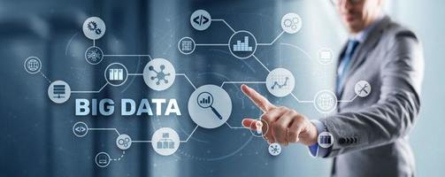 Big-Data- und Business-Intelligence-Analytics-Konzept foto