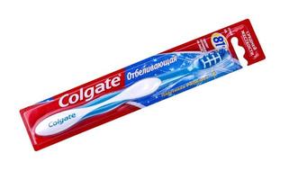 Colgate Mundbürste auf Weiß.colgate foto