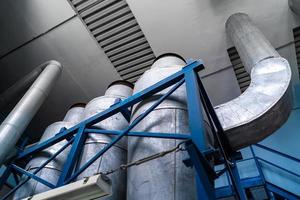 die kartoffelstärke produktionslinie ausrüstung. lebensmittelindustrie. foto