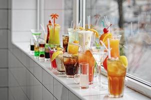 Satz von Coctails foto