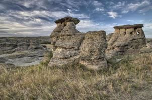 Hoodoo Ödland Alberta Kanada foto