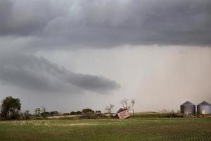 Präriegewitterwolken Kanada foto