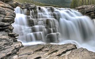 Athabasca Wasserfall Alberta Kanada foto