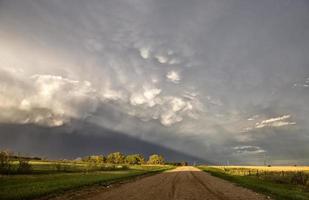 Präriegewitterwolken Kanada foto