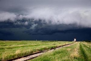 Präriegewitterwolken Kanada foto