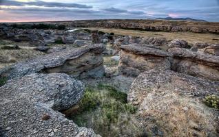 Hoodoo Ödland Alberta Kanada foto