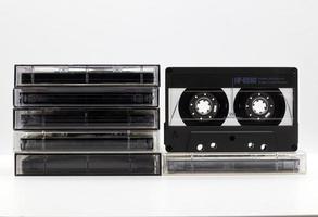 Vintage Audiokassette. Retro-Stil-Technologie aus den 90er Jahren foto