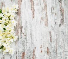 Grenze mit Jasminblüten foto