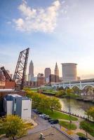 Blick auf die Innenstadt von Cleveland foto