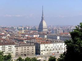 Luftaufnahme von Turin foto