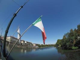 Fluss Po in Turin foto