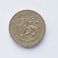britische 1-Pfund-Münze foto
