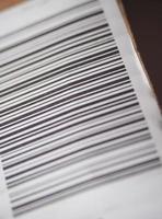 Barcode-Produktidentifikationsetikett foto