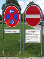 Kein Parkschild foto