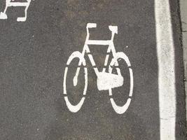 Radwegschild foto