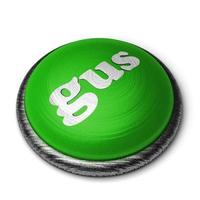 gus-Wort auf der grünen Taste, isoliert auf weiss foto