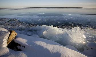 Lake Superior im Winter foto