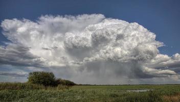 Prairie Road Gewitterwolken foto