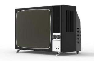 tv vintage alte retro 3d illustration foto