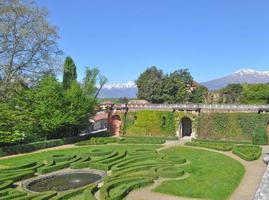 Park des Schlosses Aglie von Elisa di Rivombrosa, Piemont, Italien foto