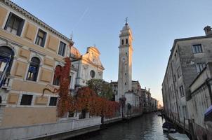 Kanalblick in Venedig foto