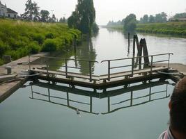 Alte Wasserstraßen und Villen in Padua Padua in Venetien, Norden foto