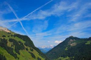 Bergblick beim Wandern foto