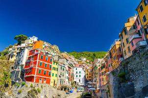 riomaggiore traditionelles typisches italienisches fischerdorf im nationalpark cinque terre foto