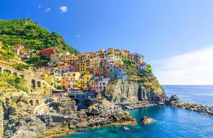 manarola traditionelles typisches italienisches dorf im nationalpark cinque terre foto