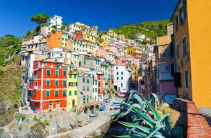 riomaggiore traditionelles typisches italienisches fischerdorf im nationalpark cinque terre foto