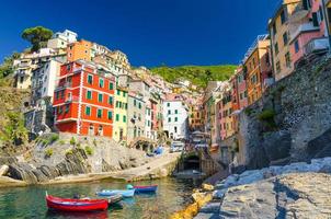 riomaggiore traditionelles typisches italienisches fischerdorf im nationalpark cinque terre foto