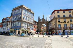 altes historisches zentrum der braga-stadt in portugal foto