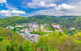 Karlovy Vary City Luftpanoramablick foto