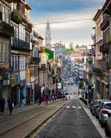 Straßen von Porto im historischen Stadtzentrum, Portugal foto