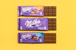 milka verschiedene Schokoriegel Tabletten foto