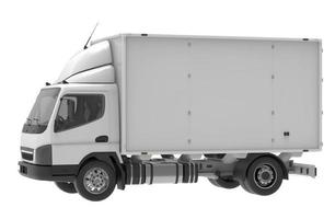 lkw isolierte van-vorlage 3d-illustrationsrendering foto