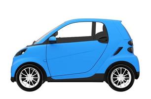 Blau isoliert Auto 3D-Darstellung Rendering-Textur foto