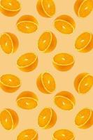 orangen obst und orangenscheiben gesunder lebensmittelhintergrund foto