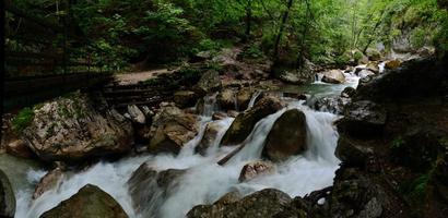 Wildwasser-Panorama foto