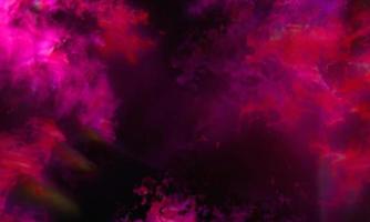 abstraktes dunkelrosa mystisches Rauchweinleseraumnebel-Aquarelluniversum-Sternenstaubmuster auf Dunkelheit. foto