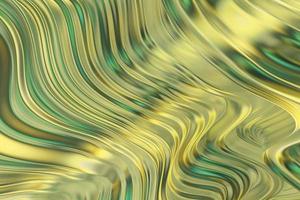 abstrakte hellgrüne und gelbe wellenförmige gestreifte Linie gebogenes glattes Retro-Muster mit wellenförmiger pastellfarbener Halbtonstruktur. foto
