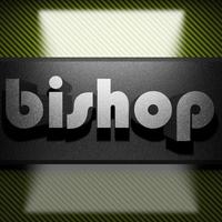 Bischofswort von Eisen auf Kohle foto
