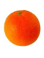 Orangenscheibe lokalisiert auf weißem Hintergrund foto