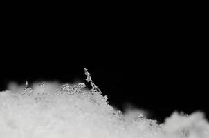 Eiskristalle im Schnee foto